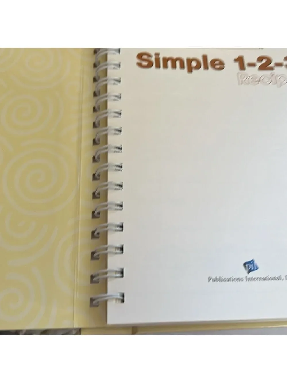 Simple 1-2-3 Recipe Book
